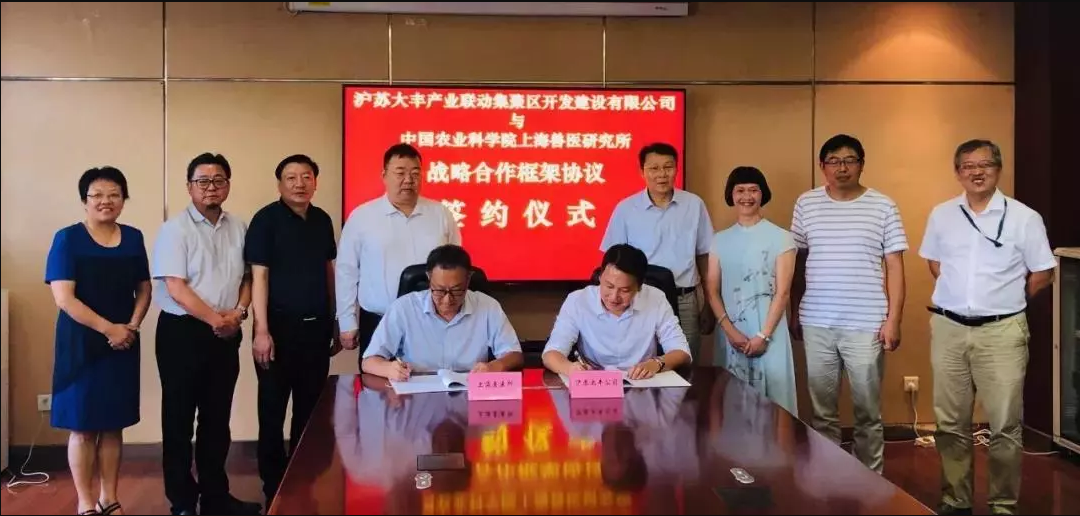 打通产学研“最后一公里” ：沪苏大丰公司与中国农科院上海兽医研究所签署合作协议